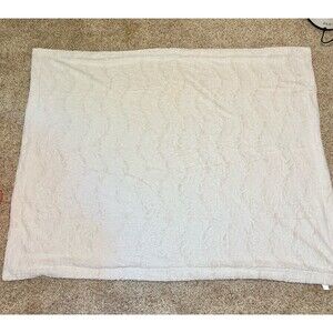 Graced Soft Luxuries Blanket Ivory Thick Plush 60”‎ X 49"